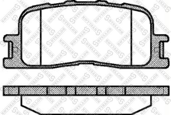 Тормозные колодки Stellox. Артикул 865 000-SX