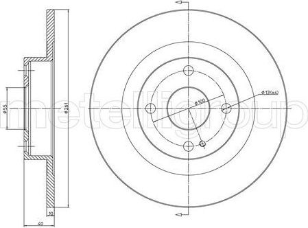 Тормозной диск Trusting задний для Mazda 323 VI (BJ) 1998-2004. Артикул DF852
