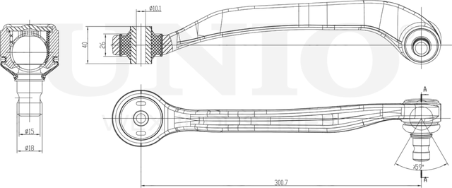 Рычаг подвески (Unio). Артикул SSP-40115