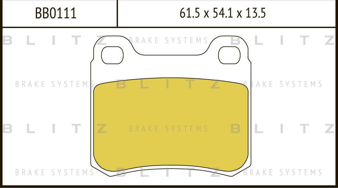 Колодки тормозные MB W201 82- задн. (Blitz) Blitz. Артикул BB0111