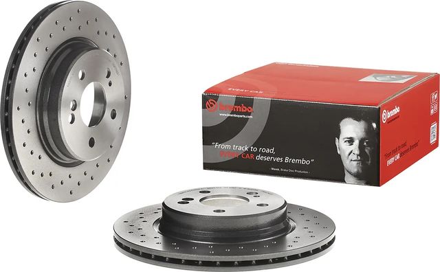 Тормозной диск Brembo PRIME LINE - UV Coated задний для Mercedes-Benz SL-Класс IV (R129) 1992-2001. Артикул 09.A742.31