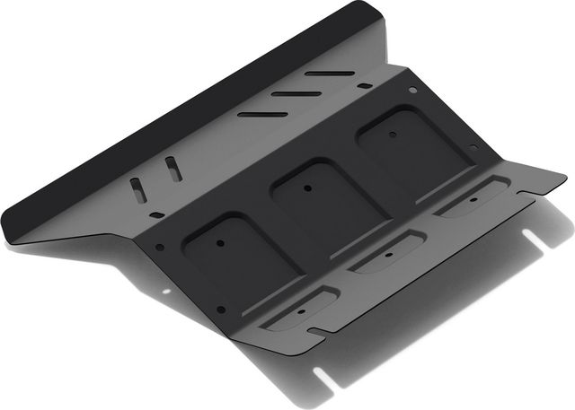 Защита АвтоБРОНЯ для радиатора Toyota Hilux VII 2006-2015. Артикул 111.05744.1