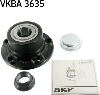 Ступичный подшипник (комплект) SKF задний для Citroen C8 I 2002-2014. Артикул VKBA 3635