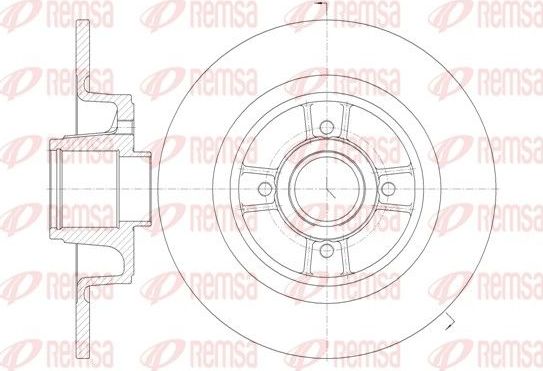 Тормозной диск Remsa. Артикул 6698.00