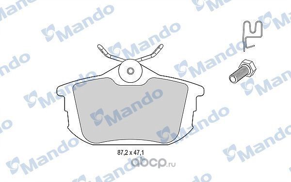Колодки тормозные дисковые зад (Mando). Артикул MBF015126