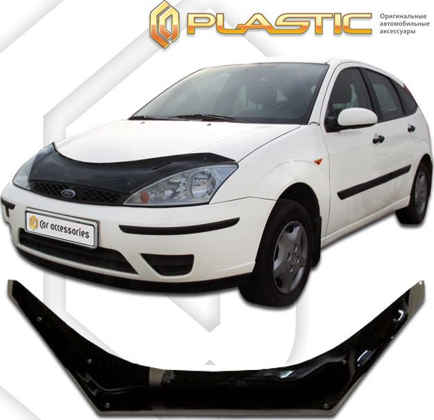 Дефлектор СА Пластик для капота exclusive (Classic черный) Ford Focus Ford Focus  1999-2004. Артикул 2010060100662