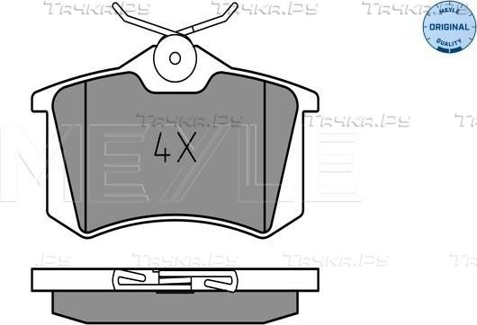 Тормозные колодки Meyle Original задние для Volkswagen Golf II 1984-1991. Артикул 025 209 6115