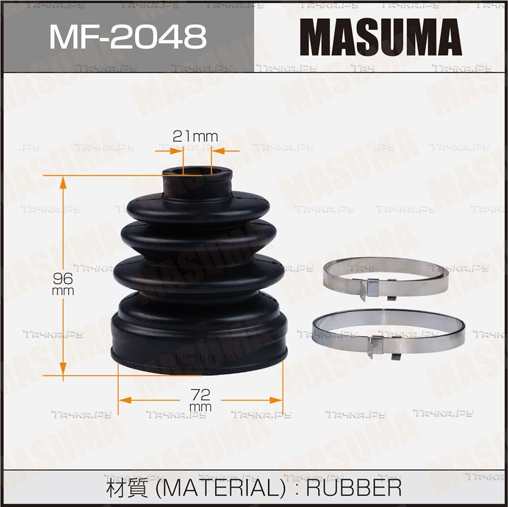 Пыльник ШРУСа наружный Masuma передний/задний для Subaru Leone III 1990-1994. Артикул MF-2048