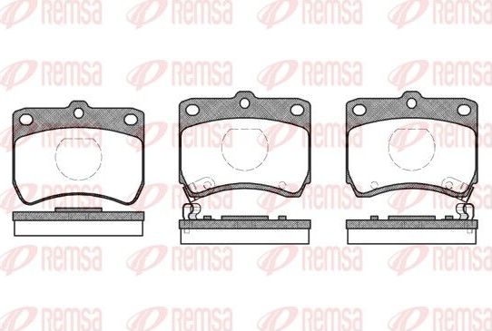 Тормозные колодки Remsa. Артикул 0271.02