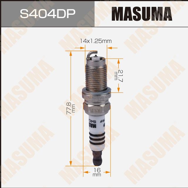Свеча зажигания Masuma. Артикул S404DP