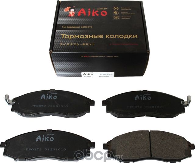 Колодки NISSAN Navara, NP300, Pickup (1997-2013) передние (Aiko). Артикул PF0372