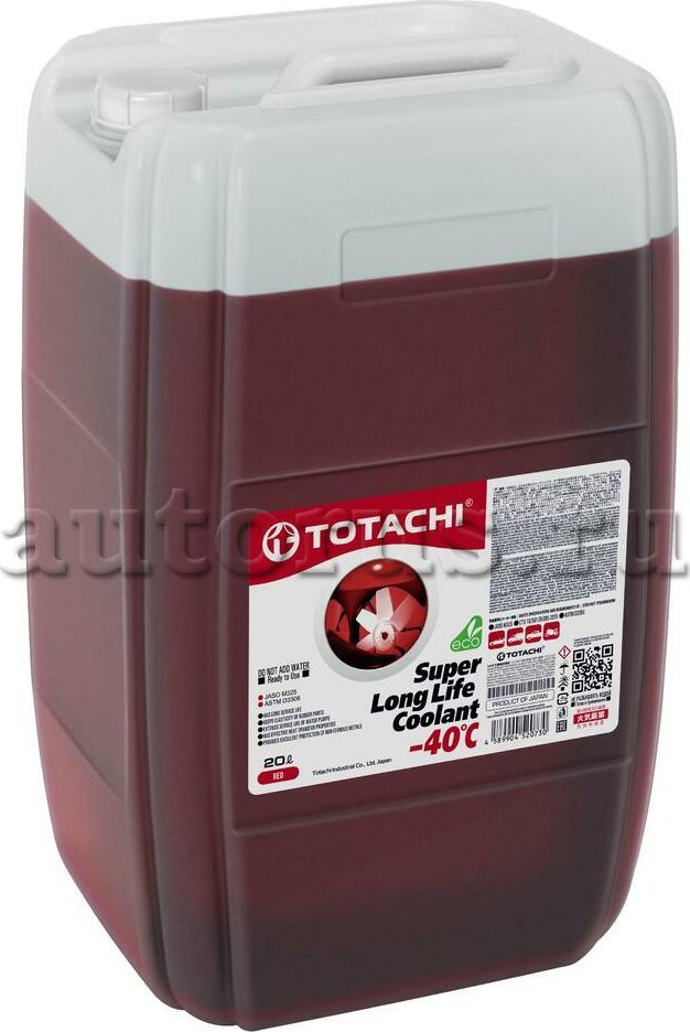 Жидкость охлаждающая низкозамерзающая TOTACHI SUPER LONG LIFE COOLANT Red -40C 2. Артикул 4589904520730