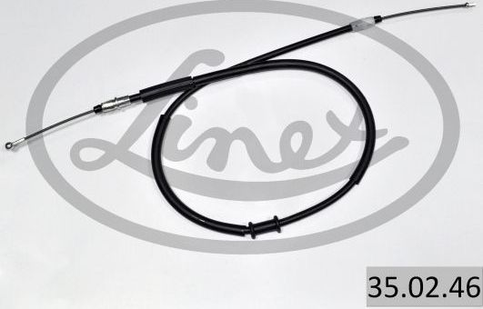 Трос ручника (тросик ручного тормоза) Linex. Артикул 35.02.46