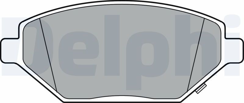 Тормозные колодки Delphi (Low-Metallic). Артикул LP3301