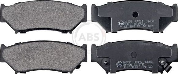 Тормозные колодки ABS передние для Geo Tracker 1988-1998. Артикул 36852