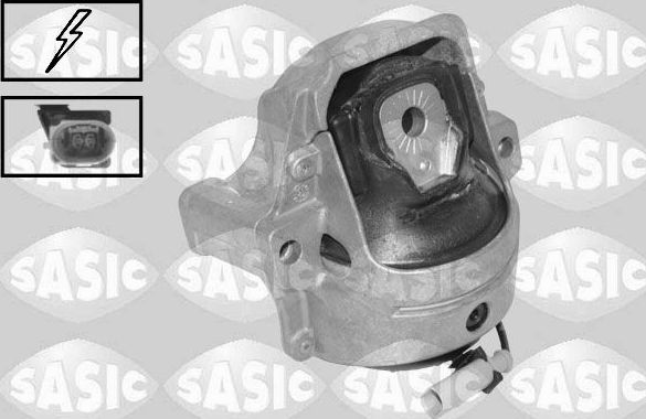 Опора (подушка) двигателя Sasic правая верхняя для Audi Q5 I (8R) 2008-2017. Артикул 2706700