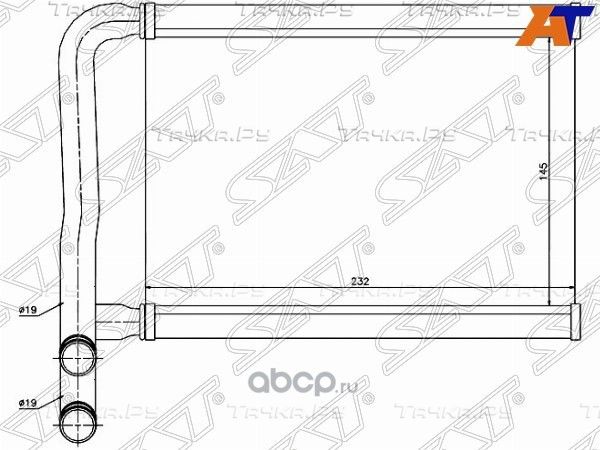 РАДИАТОР ОТОПИТЕЛЯ САЛОНА HYUNDAI ACCENT 05-KIA R (SAT). Артикул STHNA53950