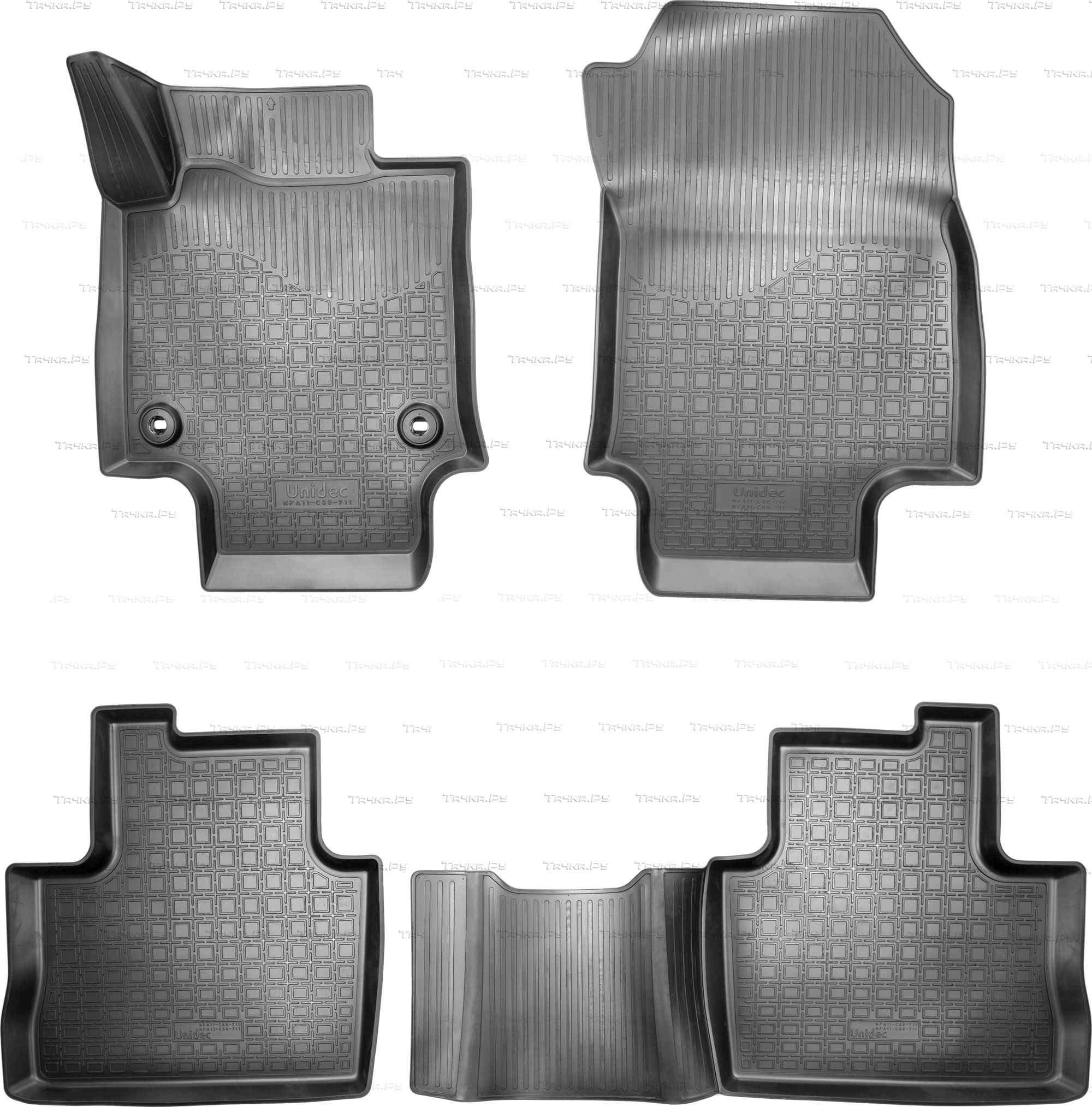 Коврики Норпласт для салона Toyota RAV 4 V МКПП 2019-2026. Артикул NPA11-C88-711