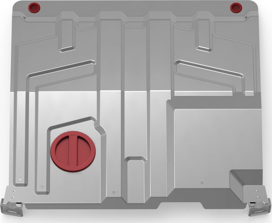 Защита алюминиевая АвтоБроня для картера и КПП (увеличенная) Lada Granta 2011-2018 2018-2026. Артикул 3.06016.1