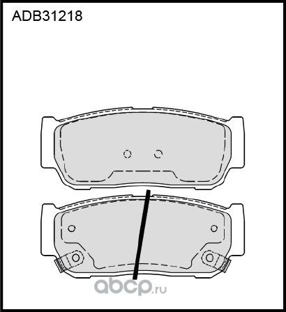 Колодки тормозные дисковые (Allied Nippon) Allied Nippon. Артикул ADB31218
