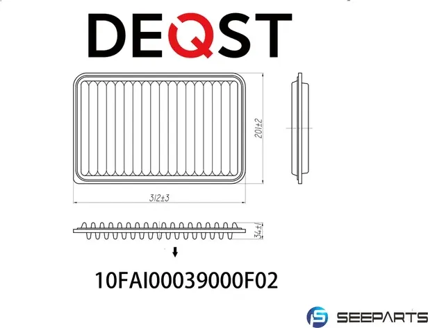 Воздушный фильтр (Deqst). Артикул 10FAI00039000