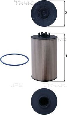 Топливный фильтр Mahle. Артикул KX 657D