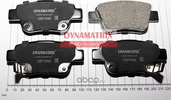 КОМПЛЕКТ КОЛОДОК ДЛЯ ДИСКОВЫХ ТОРМОЗОВ (Dynamatrix-Korea) Dynamatrix-Korea. Артикул DBP1649