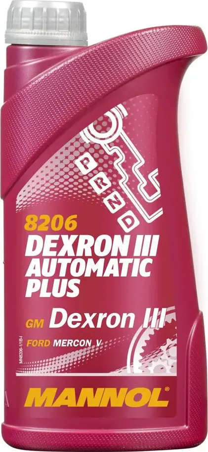 Масло трансмиссионное для АКПП DEXRON III Automatic Plus (1л) (Mannol). Артикул 1335