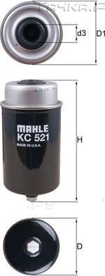 Топливный фильтр Mahle. Артикул KC 521