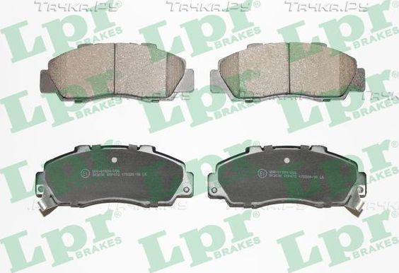 Тормозные колодки LPR передние для Acura Legend II 1991-1995. Артикул 05P472