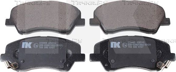 Тормозные колодки NK передние для Kia Rio IV 2017-2026. Артикул 223469