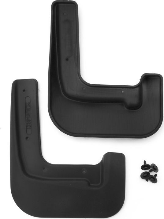 Брызговики Frosch (в пакете) передняя пара для Hyundai Solaris I рестайлинг седан 2014-2026. Артикул NLF.20.01.F10