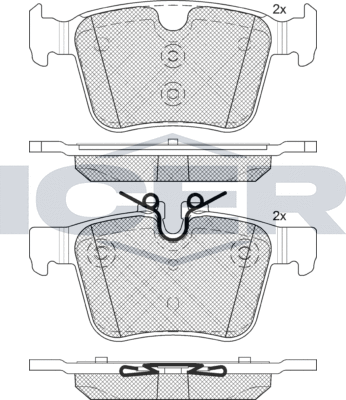 Тормозные колодки Icer. Артикул 182232