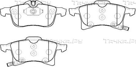 Тормозные колодки HSB передние для Opel Zafira B 2008-2015. Артикул HP9653