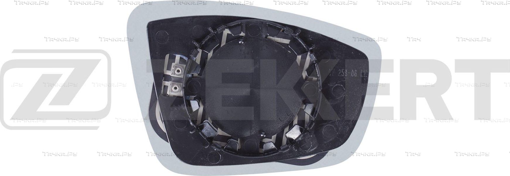 Зеркальное стекло бокового зеркала Zekkert. Артикул SP-1148