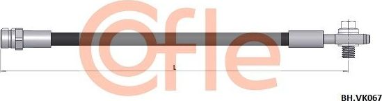 Тормозной шланг Cofle. Артикул 92.BH.VK067