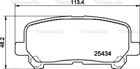 Тормозные колодки Nisshinbo. Артикул NP1175