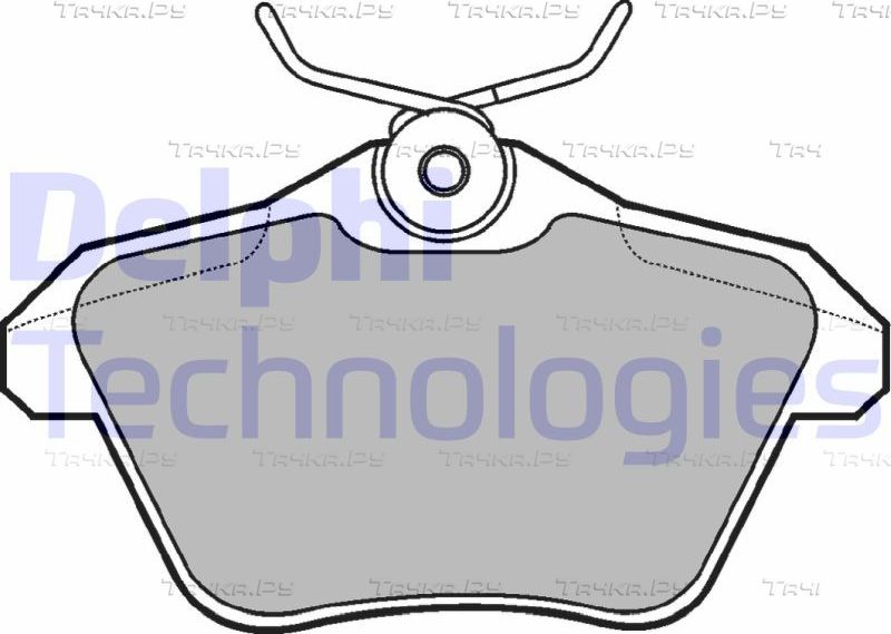 Тормозные колодки Delphi (Low-Metallic). Артикул LP1018