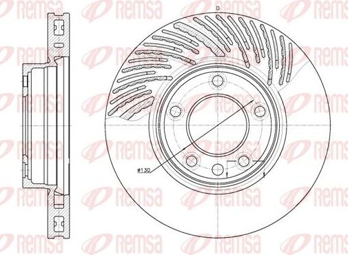 Тормозной диск Remsa. Артикул 6773.10