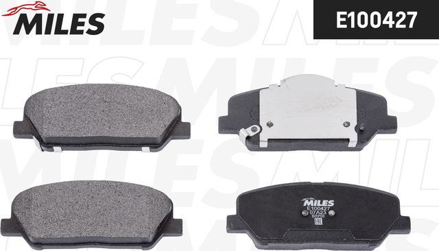 Тормозные колодки Miles (Semi-Metallic) передние для Kia Ceed II 2012-2018. Артикул E100427