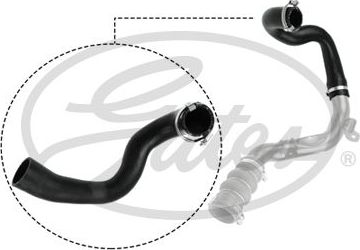 Патрубок интеркулера Gates для Ford Transit Connect I 2006-2013. Артикул 09-0628