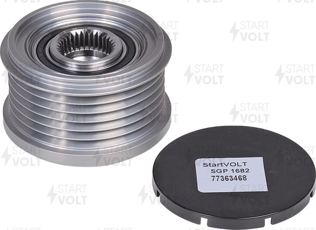 Муфта генератора обгонная StartVOLT для Fiat Ulysse II 2008-2011. Артикул SGP 1682