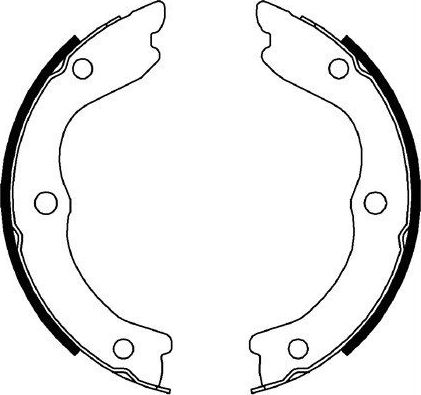 Тормозные колодки (стояночная тормозная система) FIT задние для Nissan X-Trail T30 2001-2013. Артикул FT2104