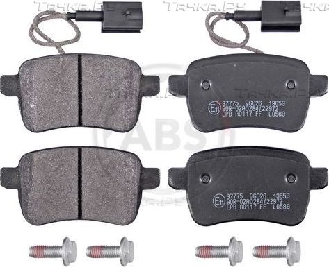 Тормозные колодки ABS задние для Alfa Romeo Giulietta III 2010-2026. Артикул 37775