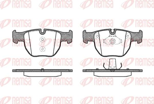 Тормозные колодки Remsa. Артикул 0979.00
