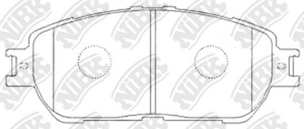 Тормозные колодки NiBK. Артикул PN1480