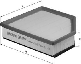 Воздушный фильтр Mahle-Knecht для Volvo V60 I 2010-2018. Артикул LX 1593/2