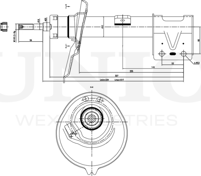 Амортизатор подвески (Unio). Артикул SAB-10349
