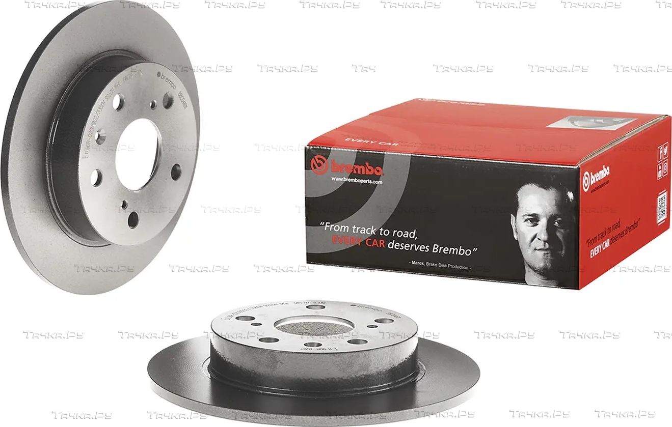 Тормозной диск Brembo UV Coated задний для Suzuki Swift IV 2010-2017. Артикул 08.C046.11
