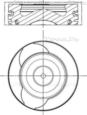 Поршень Mahle для Mercedes-Benz CLA I (C117, X117) 2013-2018. Артикул 021 PI 00128 002